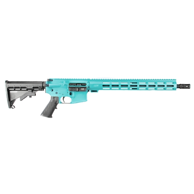 Picture of Alex Pro Firearms Guardian - Semi-Automatic Rifle - AR - 556 NATO/223 Remington - 16" 4150 Barrel - 15" MLOK Handguard - Cerakote Finish - Robins Egg Blue - Polymer Grip - APF M4 Stock - 1 Magazine - 30 Rounds RI282RB