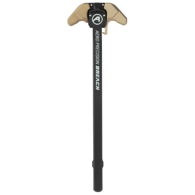 Picture of Aero Precision BREACH - AR-10 Charging Handle - Ambidextrous - Small Lever - Gas Deflection Shelf - Anodized Finish - Black and Tan APRA700320C