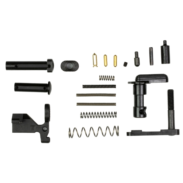 Picture of Aero Precision Lower Parts Kit - Includes Takedown/Pivot Spring - Takedown/Pivot Detent - Takedown Pin - Pivot Pin - Bolt Catch - Bolt Catch Spring - Bolt Catch Buffer - Bolt Catch Roll Pin - Safety Selector - Safety Selector Spring - Safety Selector Detent - 4-40 Set Screw - Buffer Retainer - Buffer Retainer Spring - Magazine Catch Body - Magazine Catch Spring - and Magazine Catch Button - Does N