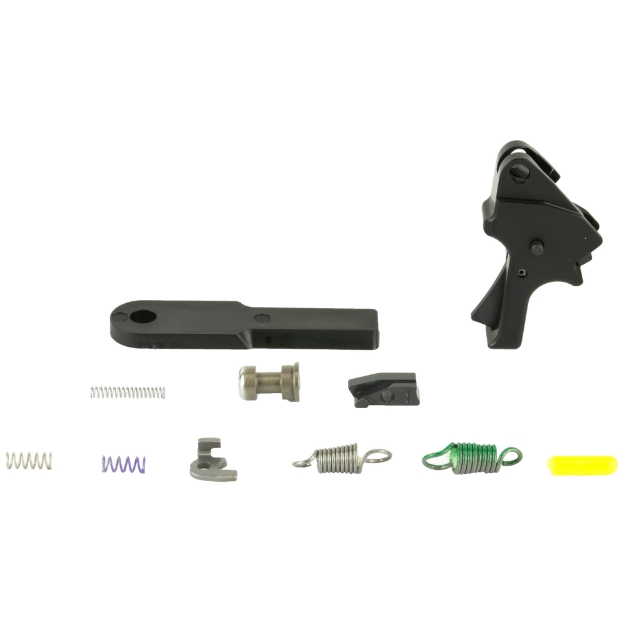 Picture of Apex Tactical Specialties Flat-Faced Forward Set Sear & Trigger Kit For M&P M2.0 - Kit Includes - Flat-Faced Forward Set Trigger - Forward Set Sear Actuator - 2-Dot Fully Machined Sear - Heavy Duty Sear Spring - Duty/Carry Sear Spring - Trigger Return Spring - Duty/Carry Trigger Return Spring - Striker Block - Spring and Talon Tactical Tool - Slave Pin - Black Finish 100-154