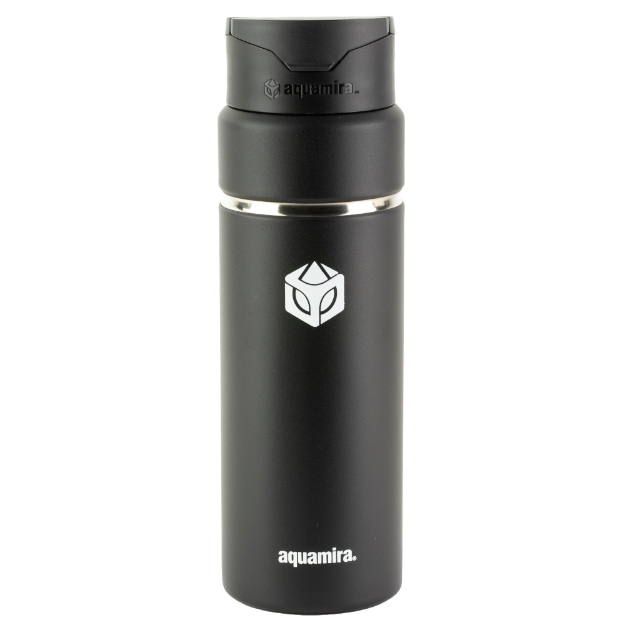 Picture of Aquamira Shift Bottle - Includes Everyday Filter - 24oz - Stainless Steel Construction - Black 67601