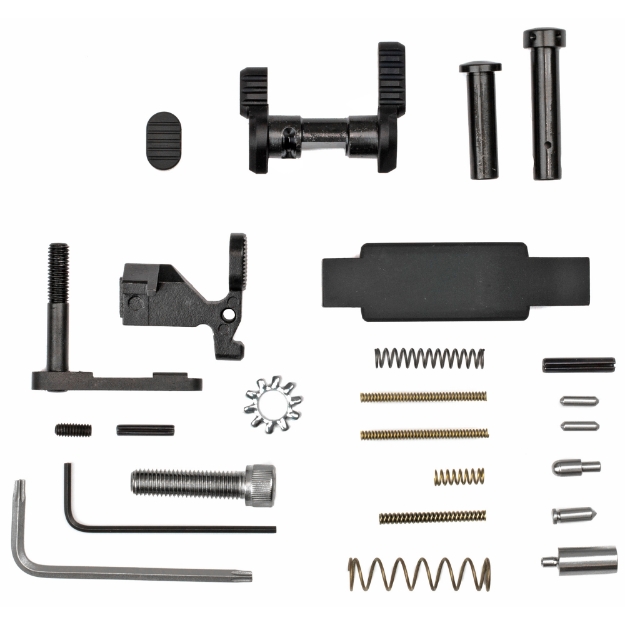 Picture of Armaspec AR-15 Lower Parts Kit (Less Trigger Group and Grip) - Fits AR 5.56/.223 - Black Finish - This Is NOT a Complete Lower Parts Kit ARM152-BLK