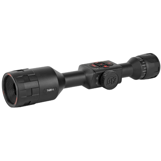 Picture of ATN THOR 4 384 - Thermal Rifle Scope - 2-8X25mm - 30mm Main Body Tube - 384x288 Sensor Resolution - 7 Different Reticles with Red/Green/Blue/White/Black - Full HD Video Record - WiFi - GPS - Smooth Zoom and Smartphone With iOS or Android - Matte Finish - Black TIWST4382A