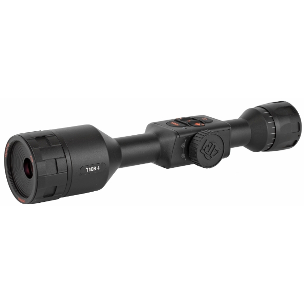 Picture of ATN THOR 4 640 - Thermal Rifle Scope - 1-10X19mm - 30mm Main Body Tube - 640x480 Sensor Resolution - 7 Different Reticles In Red/Green/Blue/White/Black - Full HD Video Record - WiFi - GPS - Smooth Zoom and Smartphone With iOS or Android - Matte Finish - Black TIWST4641A