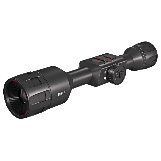 Picture of ATN THOR 4 640 - Thermal Rifle Scope - 1.5-15X25mm - 30mm Main Body Tube - 640x480 Sensor Resolution - 7 Different Reticles In Red/Green/Blue/White/Black - Full HD Video Record - WiFi - GPS - Smooth Zoom and Smartphone With iOS or Android - Matte Finish - Black TIWST4642A