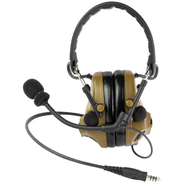 Picture of 3M™ PELTOR™ ComTac™ V Headset | Foldable | Single Lead | Standard Dynamic Mic | NATO Wiring | Coyote