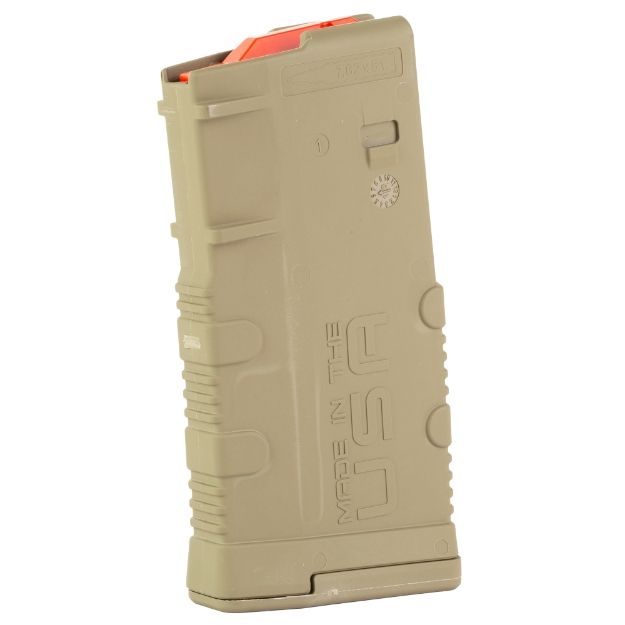 Picture of Amend2 Magazine - Mod 2 - 308 Winchester/762NATO - 20 Rounds - Fits AR10/SR25 Pattern Rifles - Polymer Construction - Flat Dark Earth 762MOD2FDE20