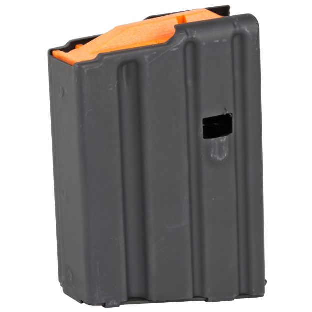 Picture of Ammunition Storage Components Magazine - 223 Rem - Fits AR-15 - 10Rd - Stainless Black - Orange Follower 223-10RD-SS