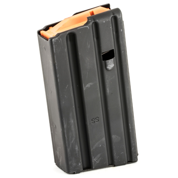 Picture of Ammunition Storage Components Magazine - 223 Rem - Fits AR-15 - 20 Round Body - 10 Round Capacity - Stainless - Black - Black Follower 20-223-SS-BM-B-ASC