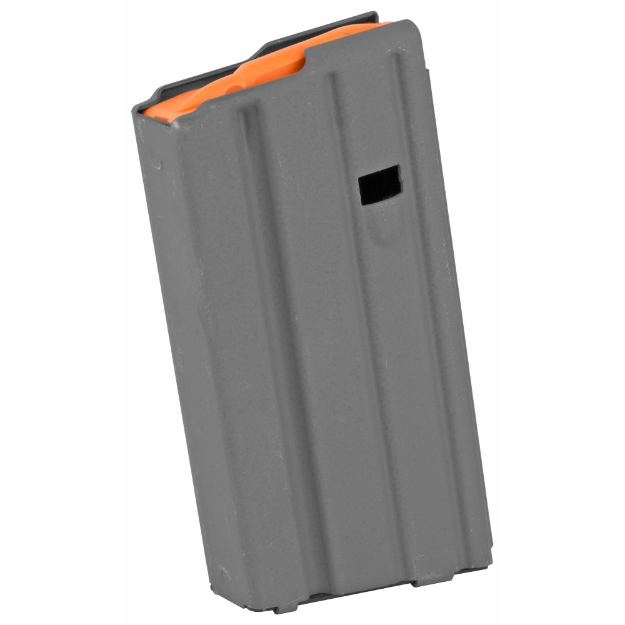 Picture of Ammunition Storage Components Magazine - 223 Rem - Fits AR-15 - 20Rd - Aluminum - Gray - Orange Follower 20-223-AL-GM-O-ASC